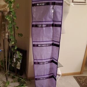 Weekly Hanging Organizer in Purple